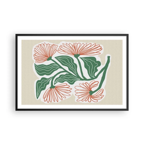 Plagát v čiernom ráme - Ľudové aj moderné - 91x61 cm