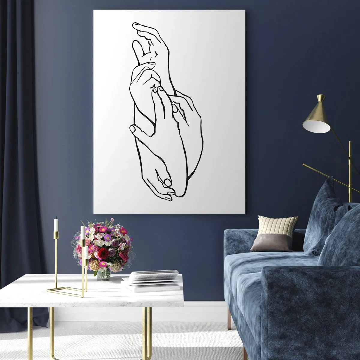 Obraz na skle - Dobrý dotyk - 70x100 cm