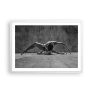 Plagát v bielom ráme - Nájdená symetria - 70x50 cm