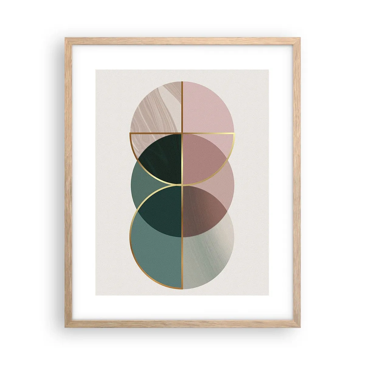 Plagát v ráme zo svetlého duba - Kolesá… - 40x50 cm