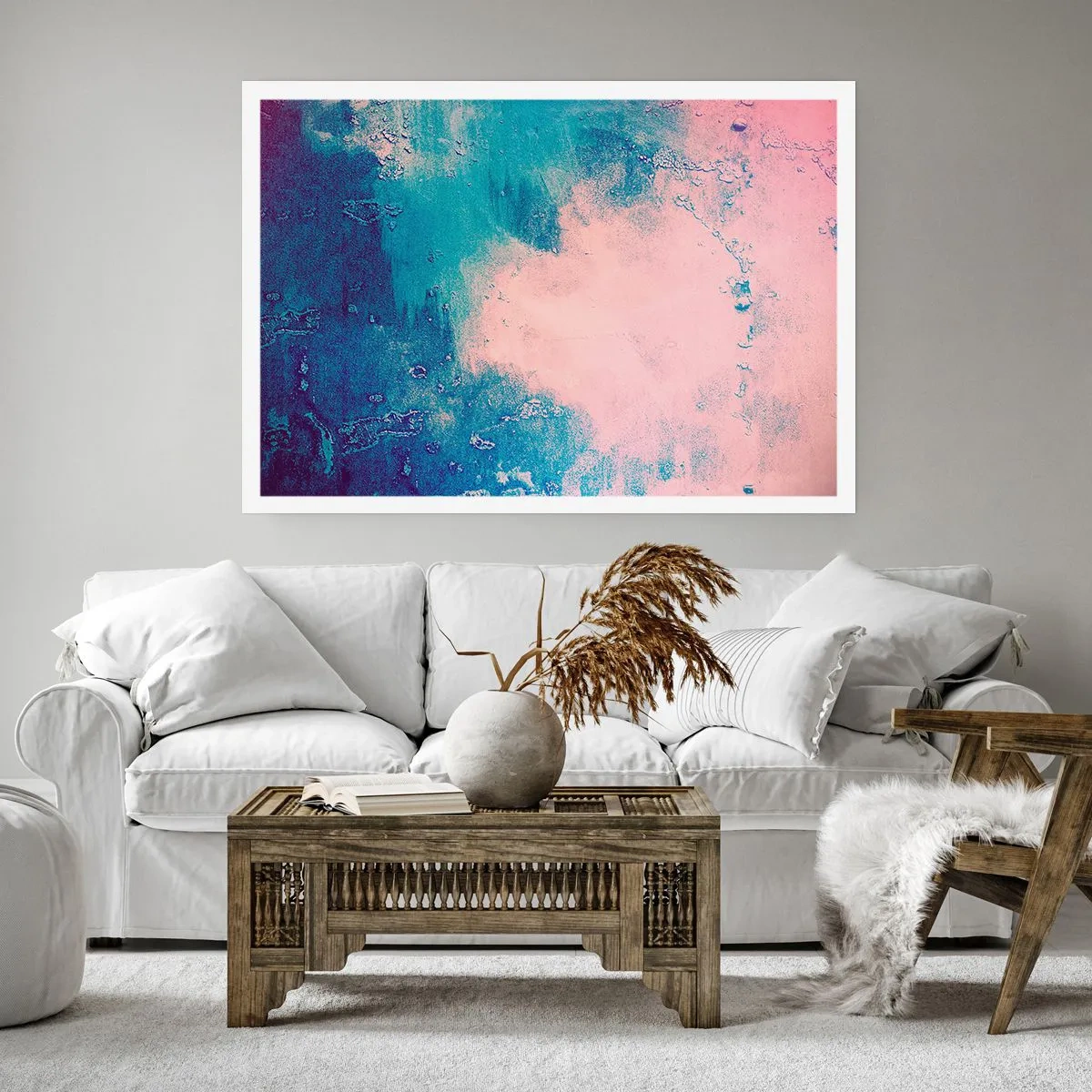 Plagát - Modré objatie - 70x50 cm