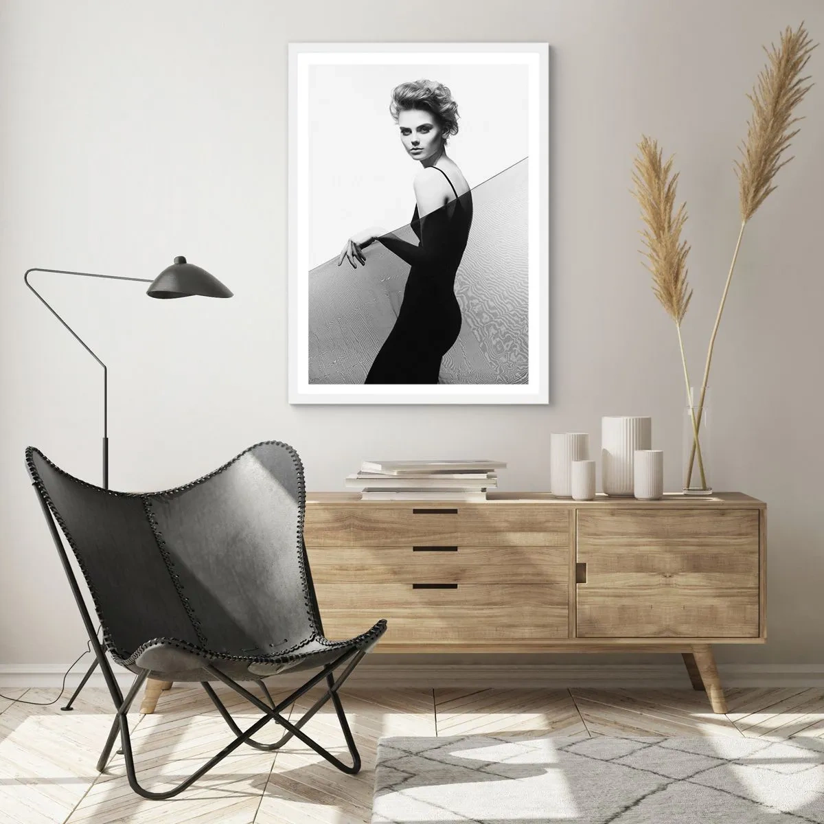 Plagát v bielom ráme - Magnetický pohľad - 50x70 cm