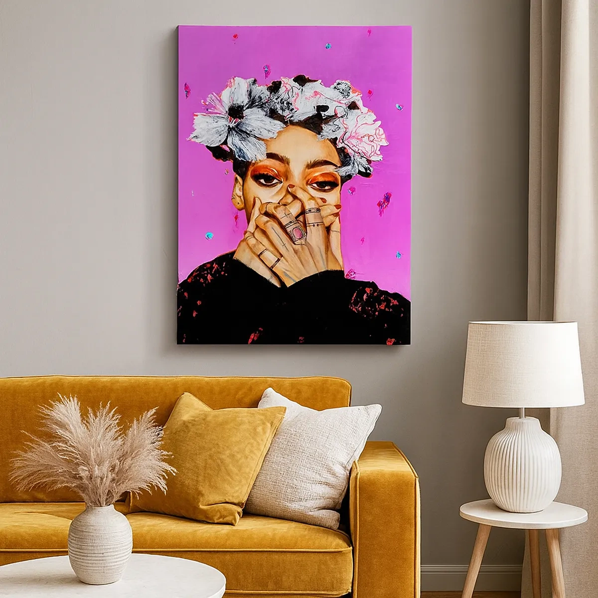 Obraz na plátne - Trochu bláznivá - 50x70 cm