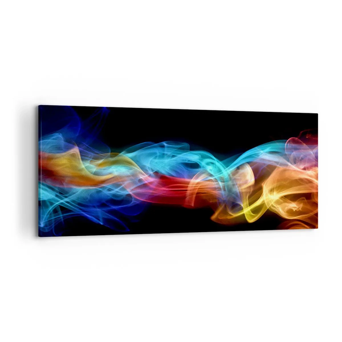 Obraz na plátne - Dúhový tanec hmly - 120x50 cm