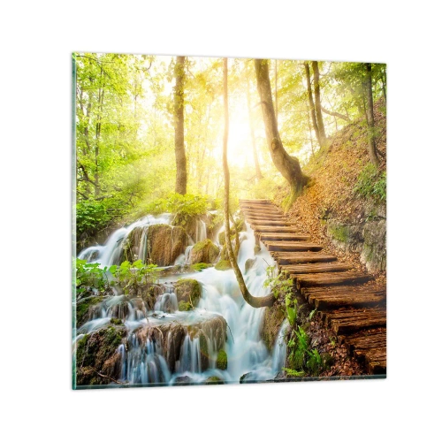 Obraz na skle - Vytúžený chlad - 40x40 cm