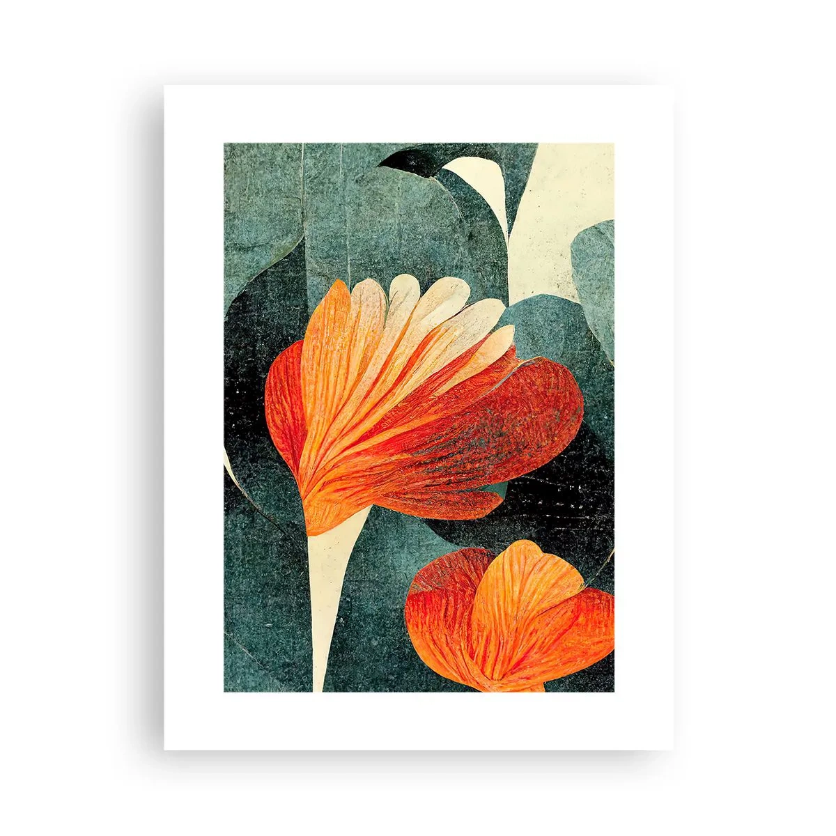 Plagát - Tropické horúco a chlad zelene - 30x40 cm