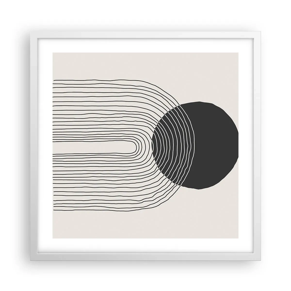 Plagát v bielom ráme - Chvenie a istota - 50x50 cm