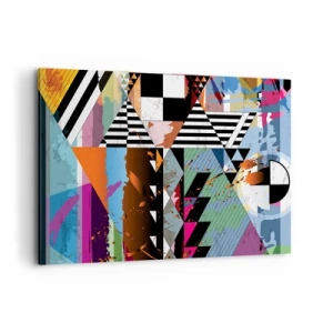 Obraz na plátne - Geometricky a organicky - 100x70 cm