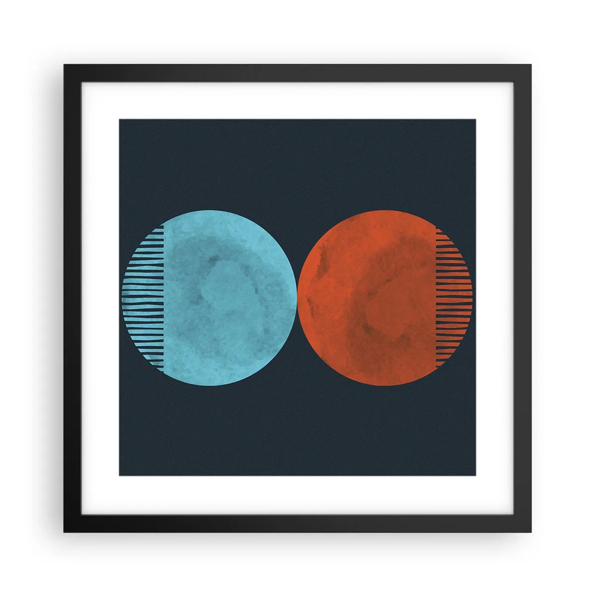 Plagát v čiernom ráme - Iba geometria? - 40x40 cm