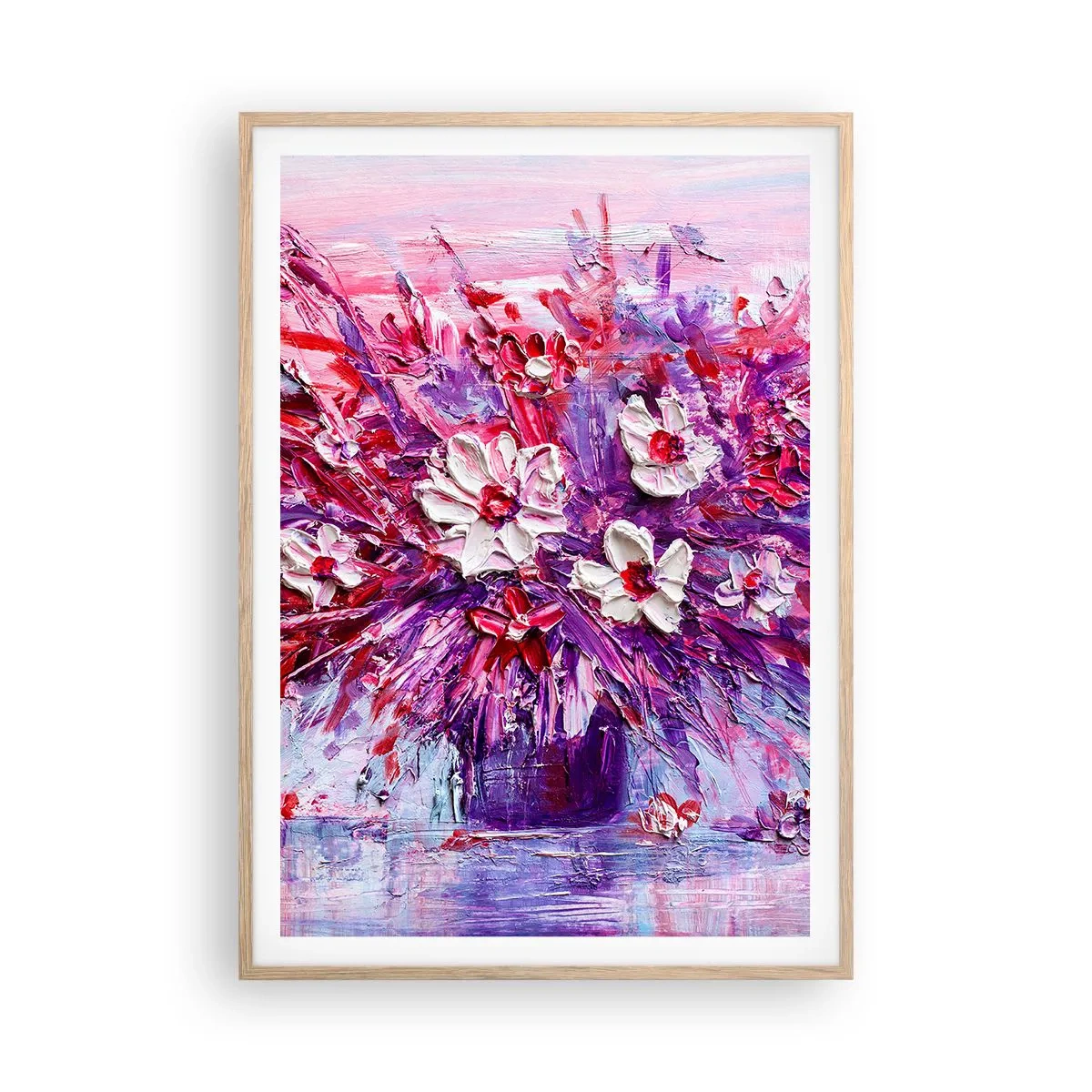 Plagát v ráme zo svetlého duba - Nevinnosť a vášeň - 70x100 cm