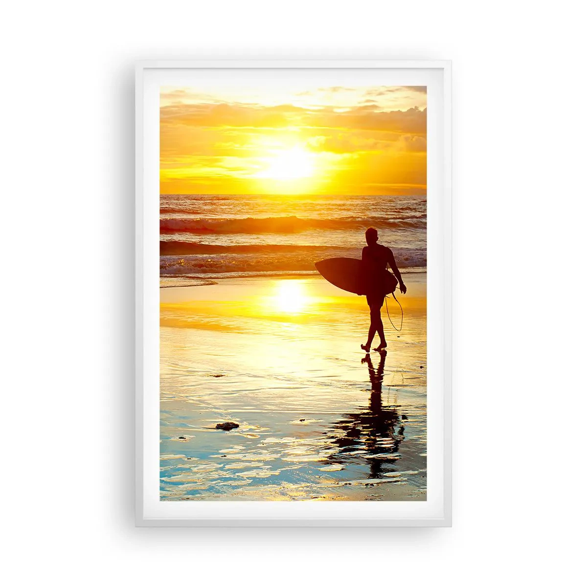 Plagát v bielom ráme - Návrat bojovníka - 61x91 cm