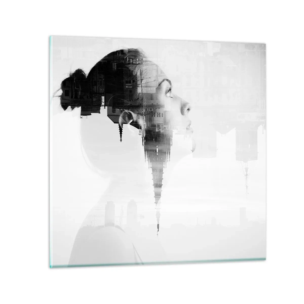 Obraz na skle - Z oboch strán okna - 30x30 cm