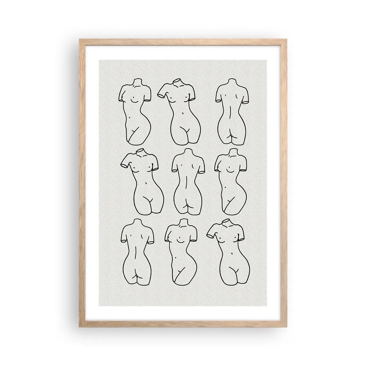 Plagát v ráme zo svetlého duba - Iba Venuša - 50x70 cm