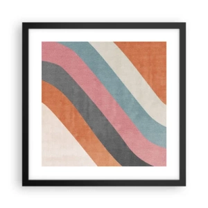 Plagát v čiernom ráme - Diagonálna kompozícia – pohyb - 40x40 cm