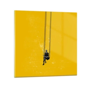 Obraz na skle - Deň ako každý iný - 40x40 cm