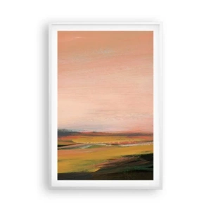 Plagát v bielom ráme - V ružových tónoch - 61x91 cm