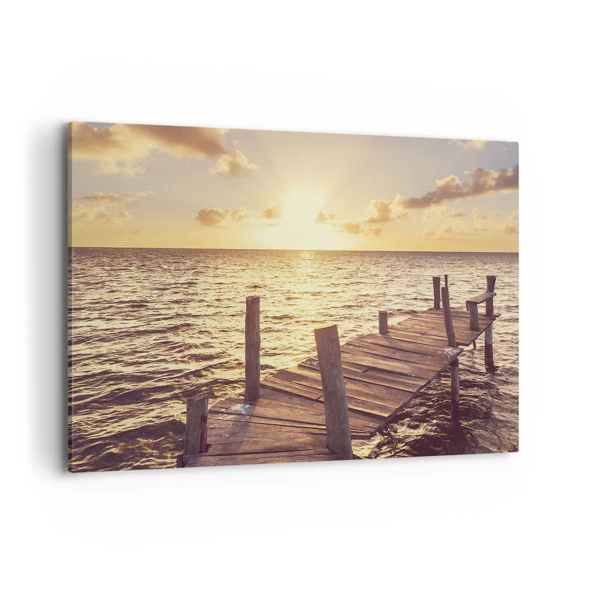 Obraz na plátne - Zlatá krajina láskavosti - 100x70 cm