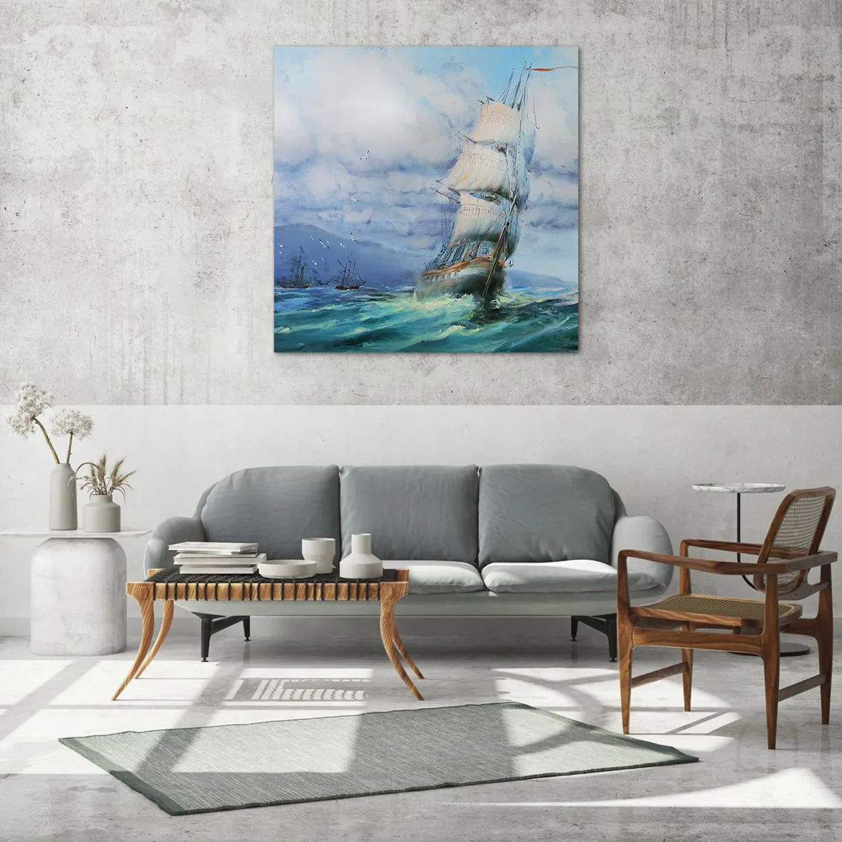 Obraz na skle - Šťastnú cestu - 60x60 cm