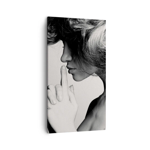 Obraz na plátne - Zahľadená do seba - 45x80 cm