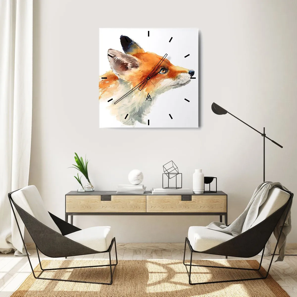 Nástenné hodiny - Opatrnosti nie je nikdy dosť - 40x40 cm