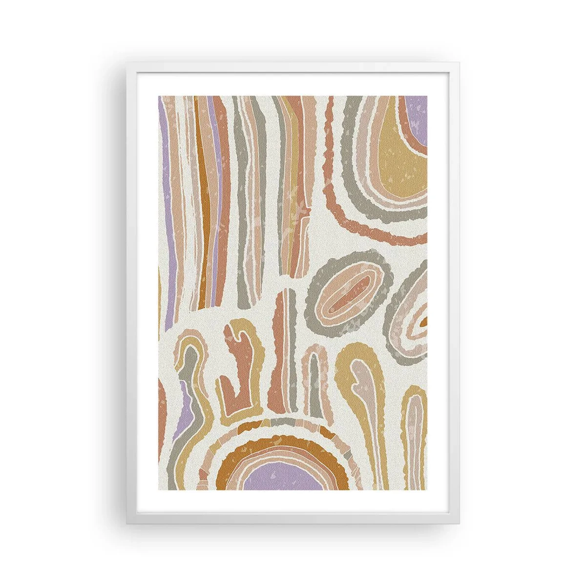 Plagát v bielom ráme - Farebné prierezy - 50x70 cm