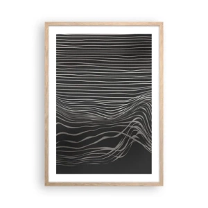 Plagát v ráme zo svetlého duba - Rytmus a prízvuk - 50x70 cm