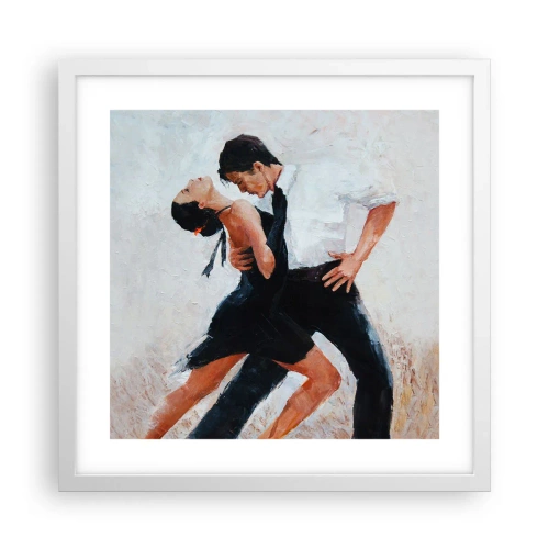 Plagát v bielom ráme - Tango mojich túžob a snov - 40x40 cm