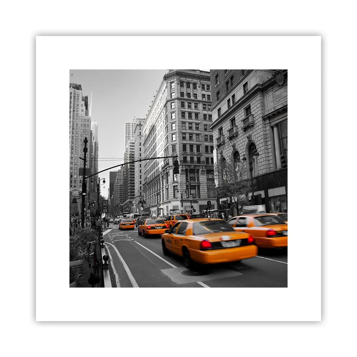 Plagát - Slnko veľkomesta - 30x30 cm