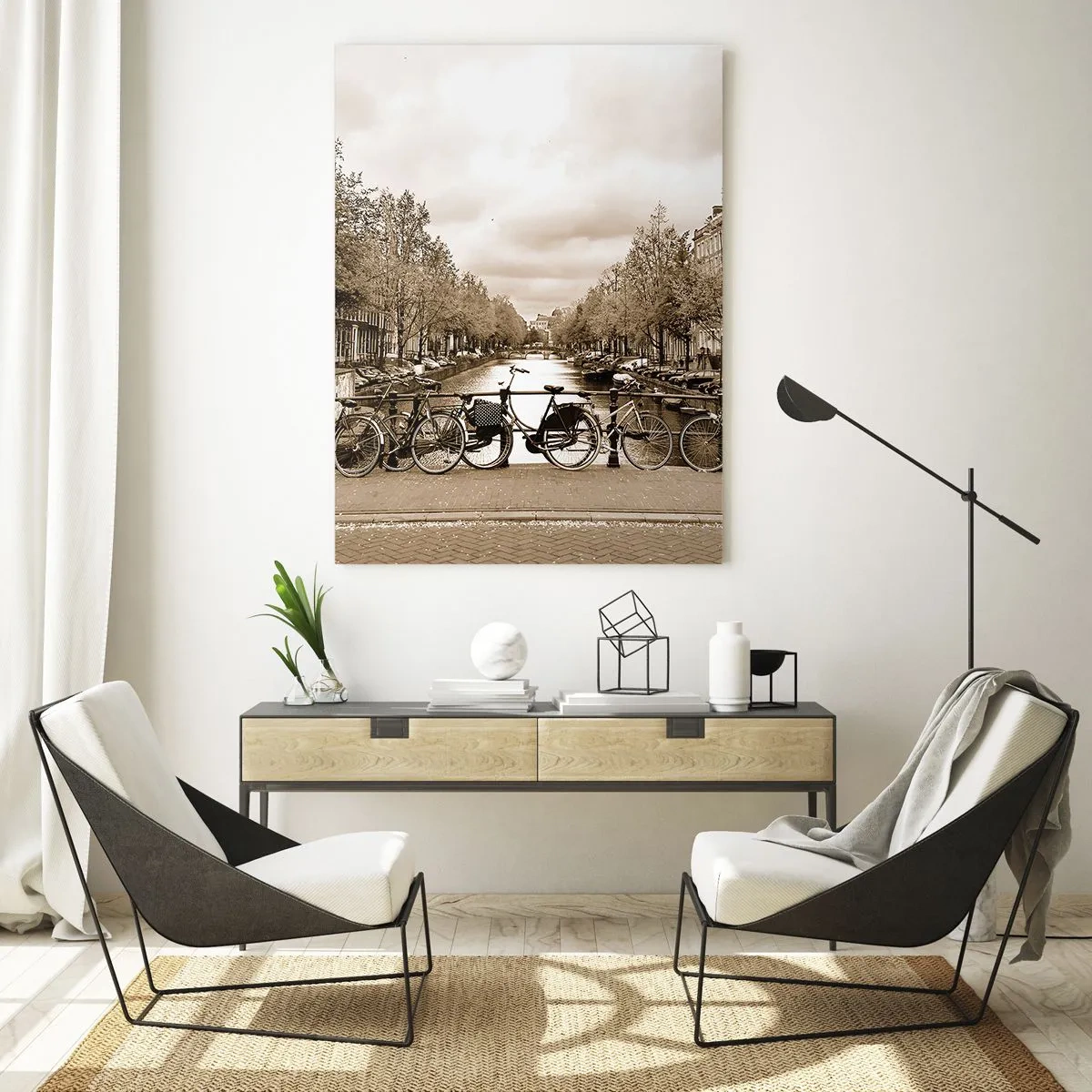Obraz na skle - Holandská atmosféra - 50x70 cm