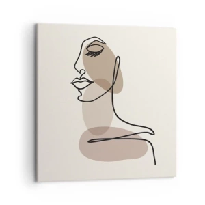 Obraz na plátne - Pri počúvaní samého seba - 60x60 cm