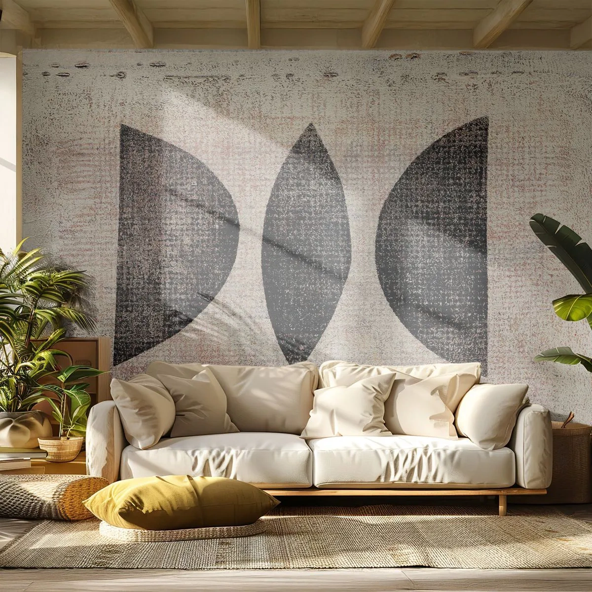 Fototapeta Premium Canvas - Etnická abstrakcia - Abstrakcia, Kus, Moderné umenie - 250x175 cm