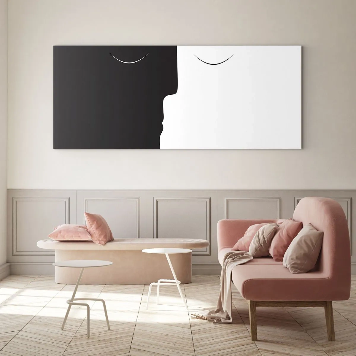 Obraz na skle - Jednota protikladov - 100x40 cm