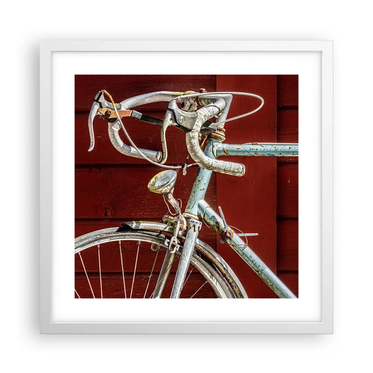 Plagát v bielom ráme - Stvorený pre víťazstvo - 40x40 cm