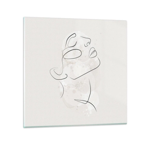 Obraz na skle - Náčrt sna - 30x30 cm