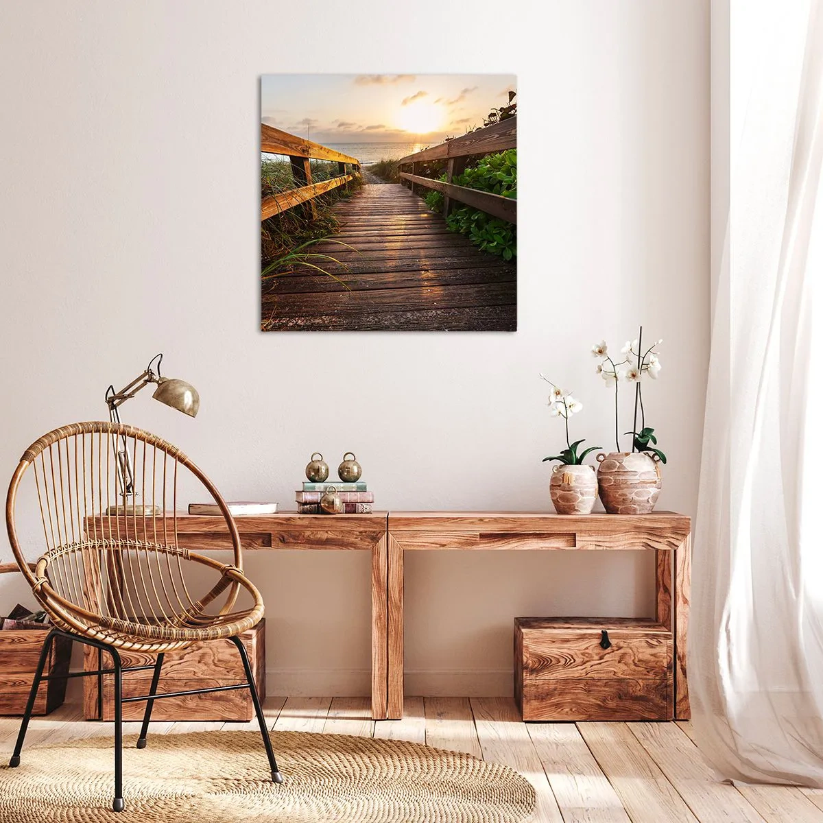 Obraz na plátne - A priamo k brehu - 70x70 cm