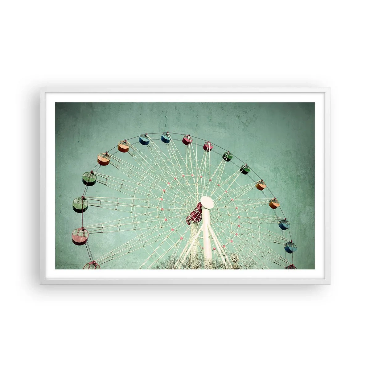 Plagát v bielom ráme - Pozývame vás na zábavu - 91x61 cm