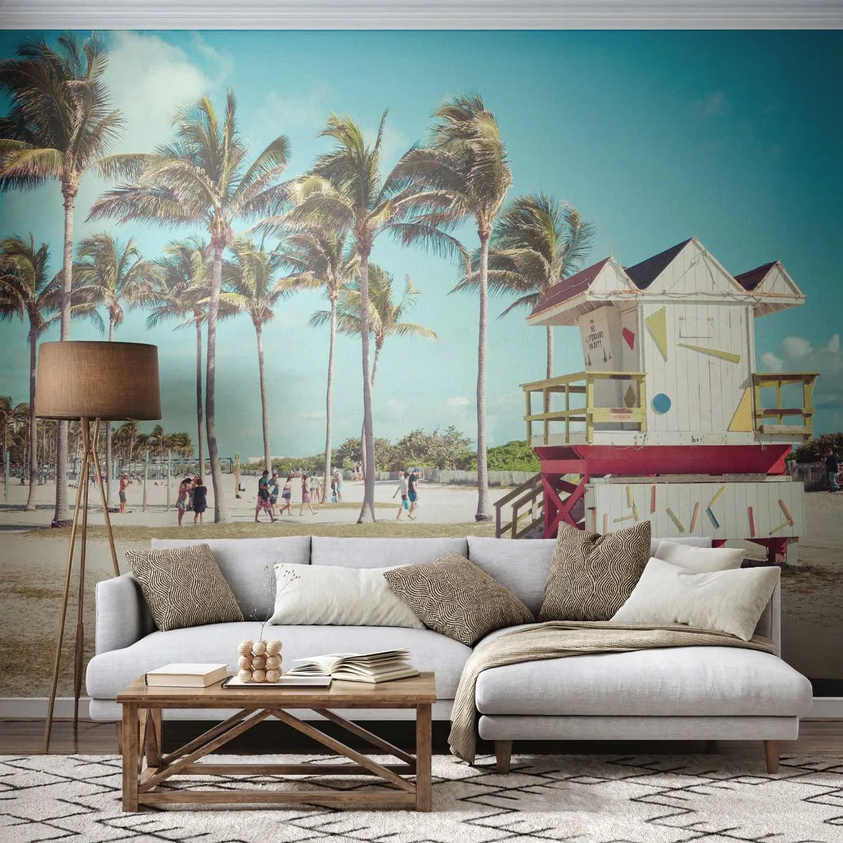 Samolepiaca Fototapeta Deluxe Sticker - Čaká ťa krásny deň - Krajina, Pláž, Florida - 500x350 cm