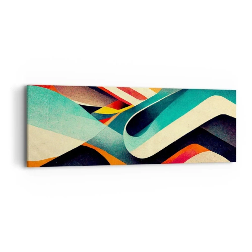 Obraz na plátne - Intenzívna kompozícia - 90x30 cm