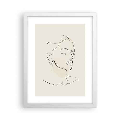 Plagát v bielom ráme - Výrazným ťahom - 30x40 cm