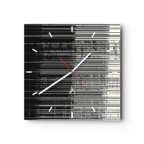 Nástenné hodiny - Vlny a vibrácie - 30x30 cm