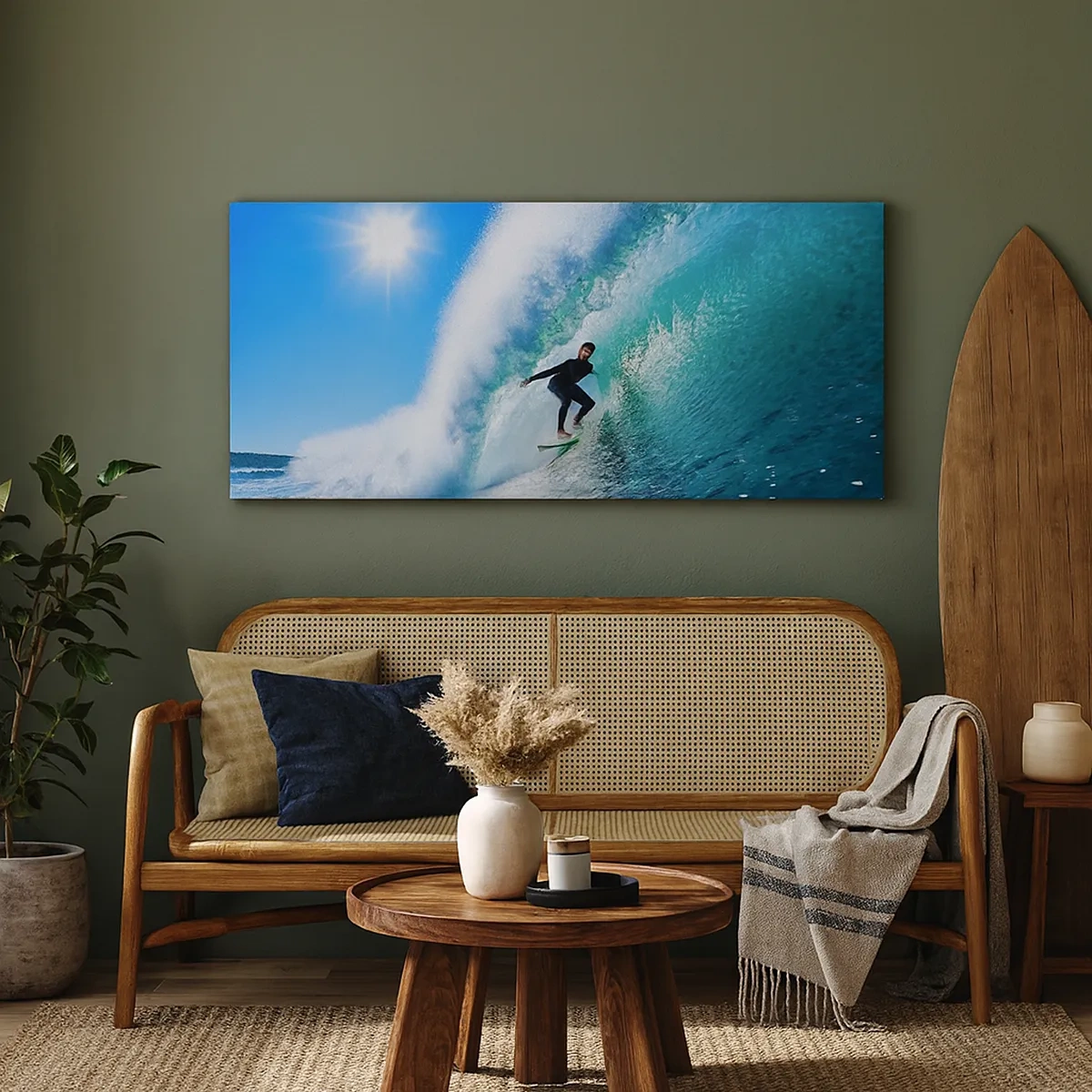 Obraz na plátne - Cez veľký blankyt - 30x30 cm