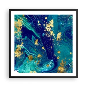 Plagát v čiernom ráme - Plátky slnka  - 60x60 cm