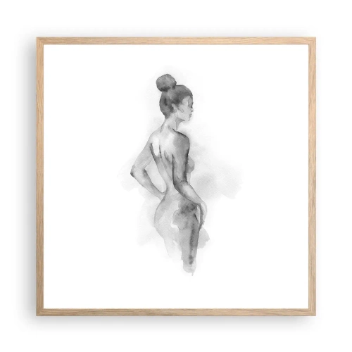 Plagát v ráme zo svetlého duba - Krásne ako maľba - 60x60 cm