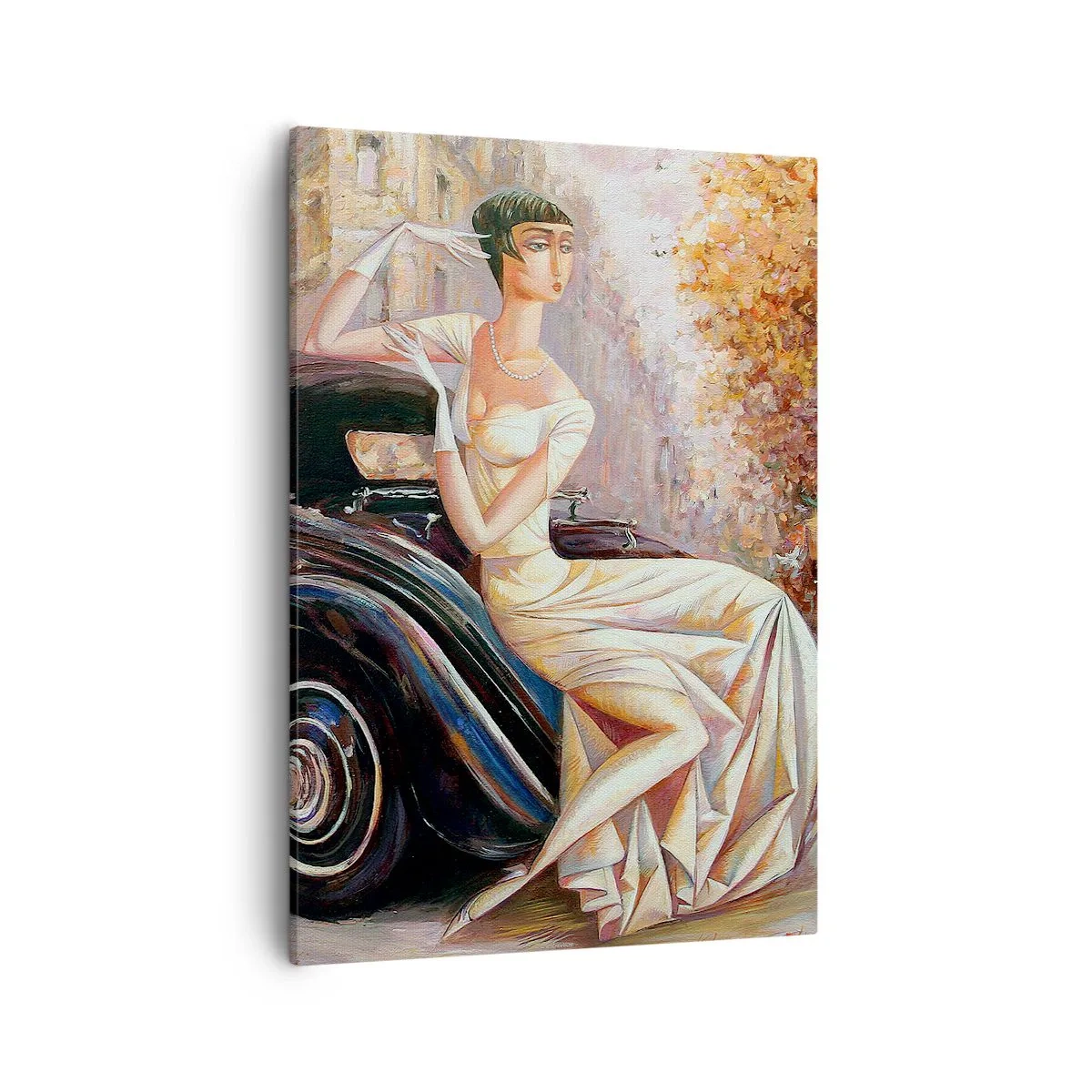 Obraz na plátne - Elegancia v retro štýle - 50x70 cm