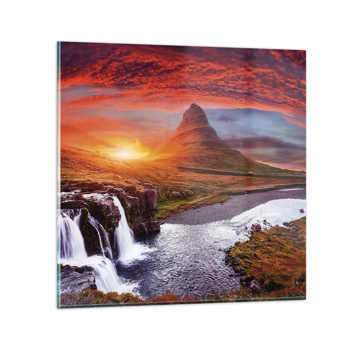 Obraz na skle - Pohľad na Stredozem - 40x40 cm