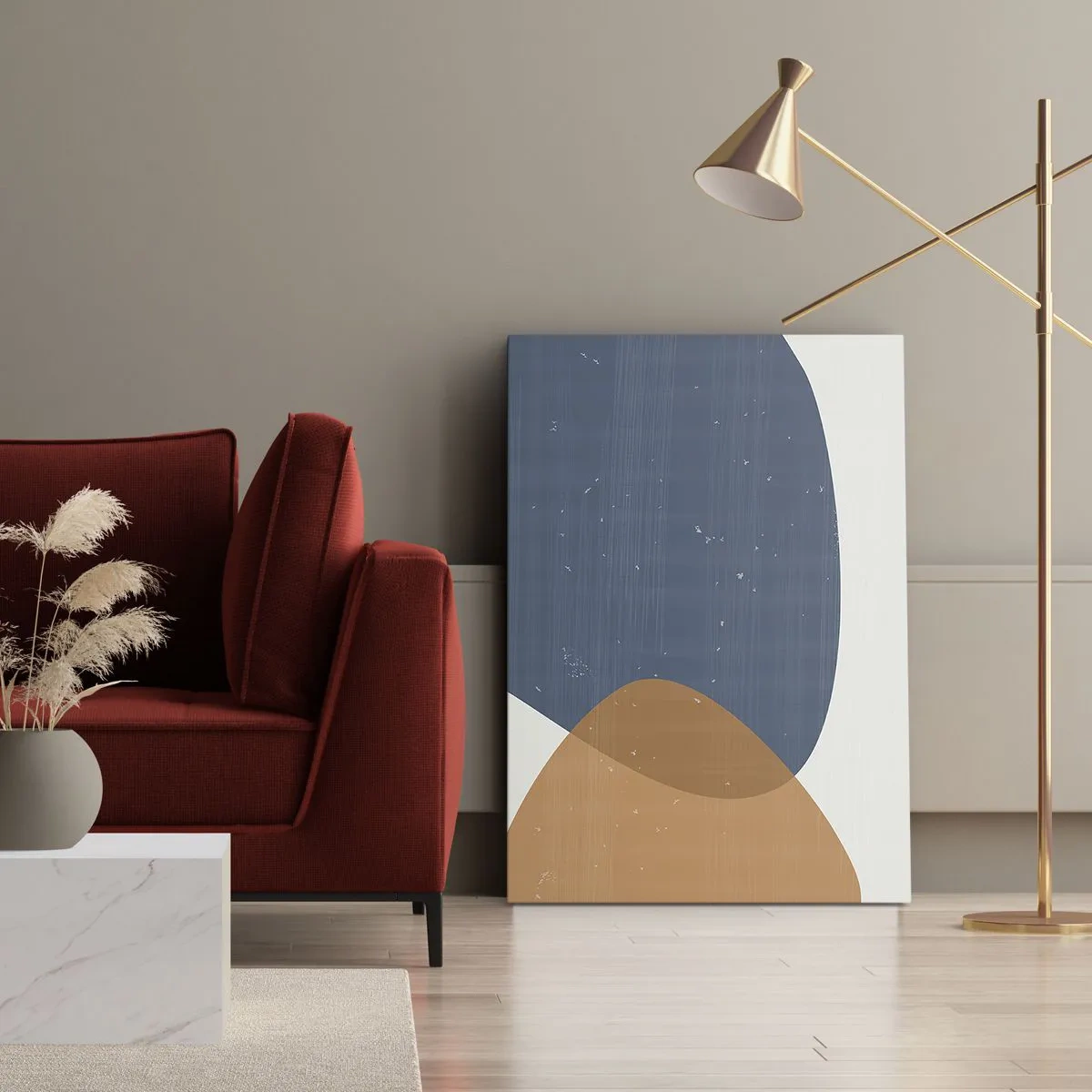 Obraz na plátne - Ovály a vplyvy - 45x80 cm