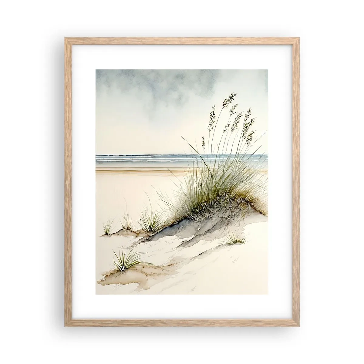 Plagát v ráme zo svetlého duba - Stvorená vetrom - 40x50 cm