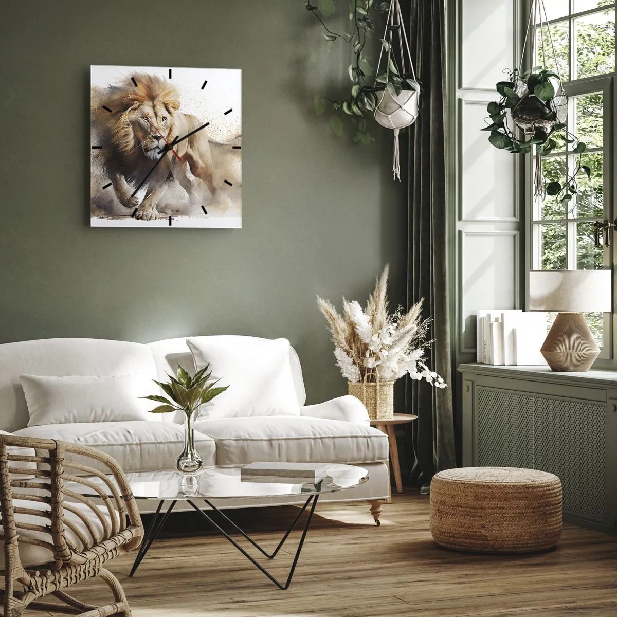 Nástenné hodiny - Kráľ sa pohol - 30x30 cm