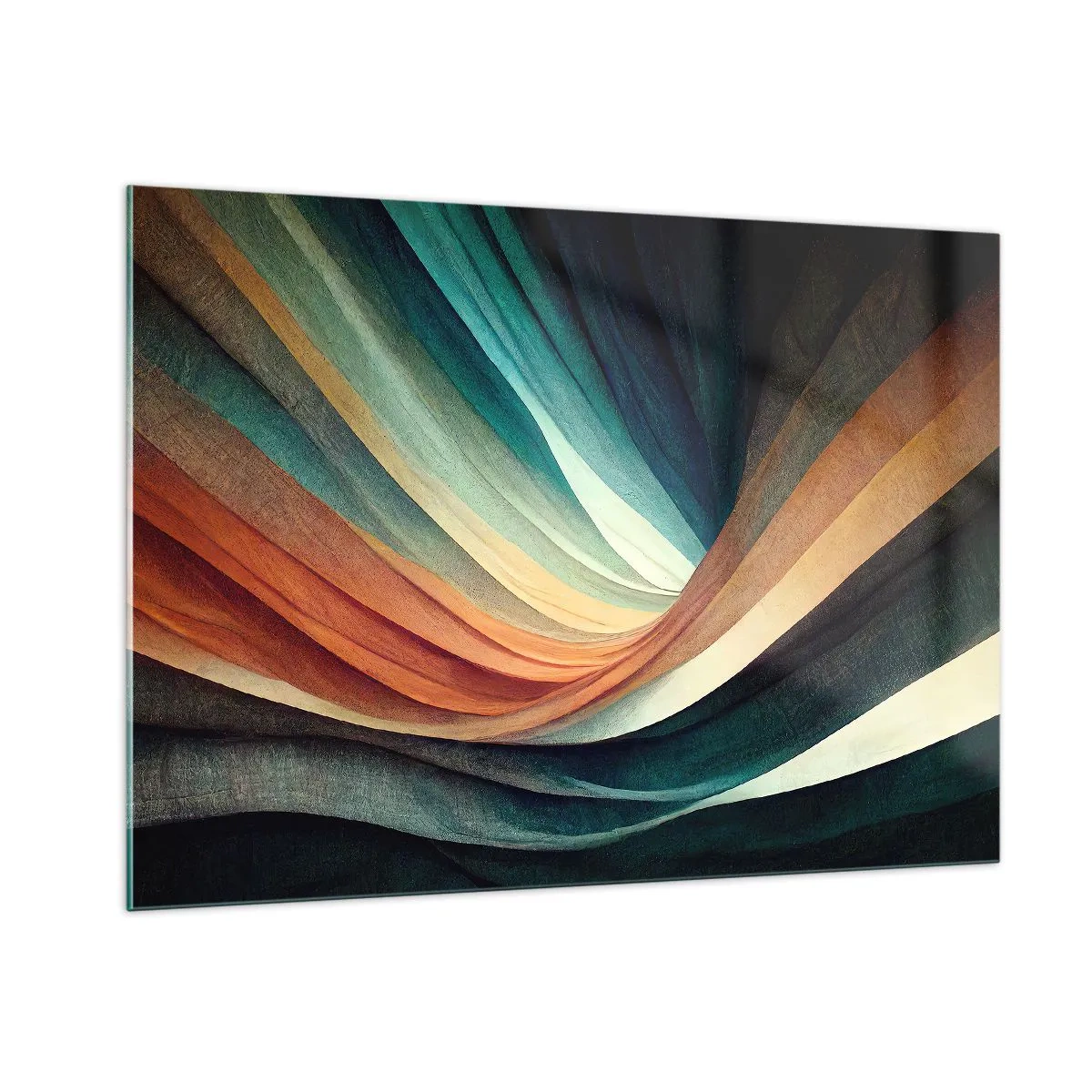 Obraz na skle - Utkané z farieb - 100x70 cm