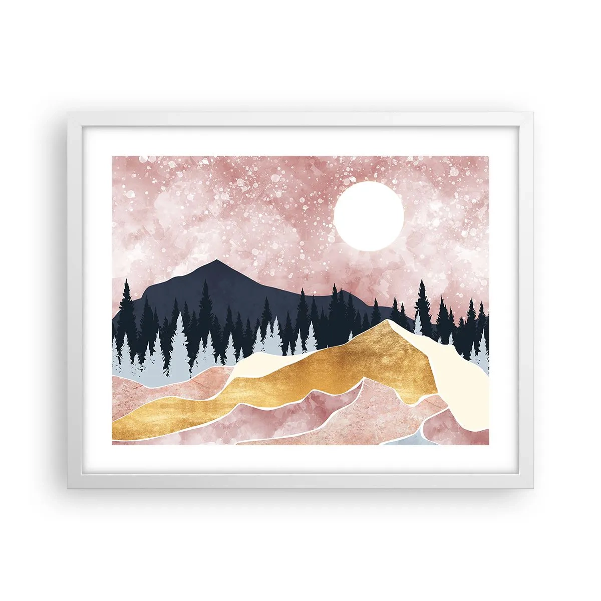 Plagát v bielom ráme - Nočná hliadka - 50x40 cm